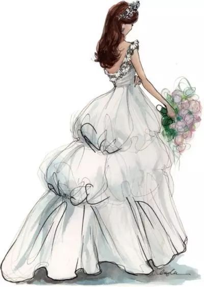 婚纱礼服效果图该怎么画？